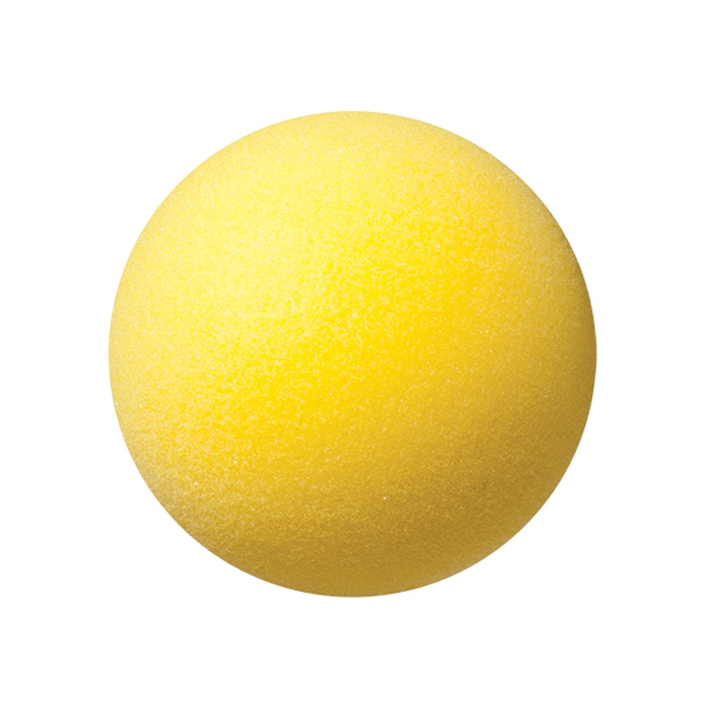 Yellow 4" Uncoated Regular Density Foam Balls 12ct
