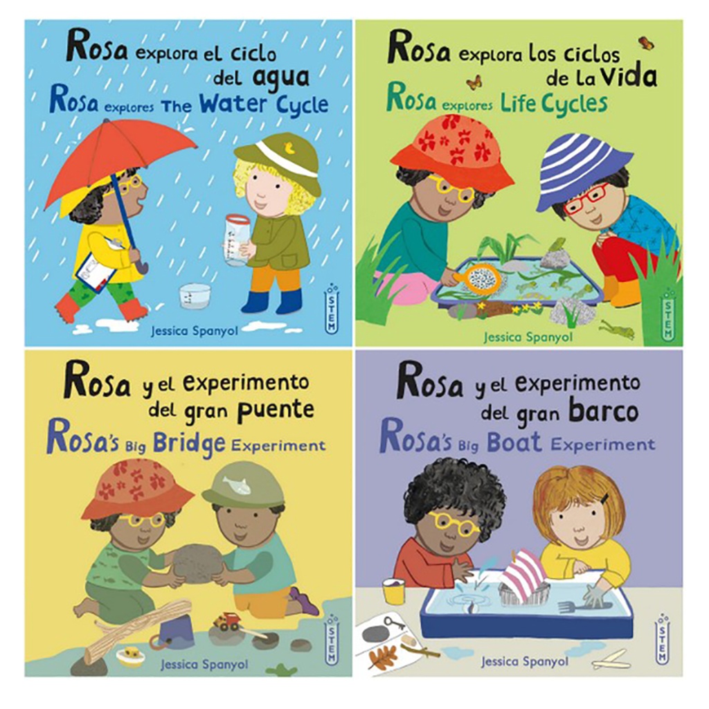 Rosa's Workshop Set 1 & 2 Bilingual Spanish/English 8-Book Set