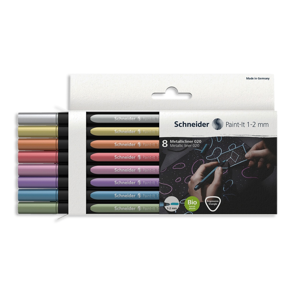 Paint-It  8 Assorted Colors Metallic Liners