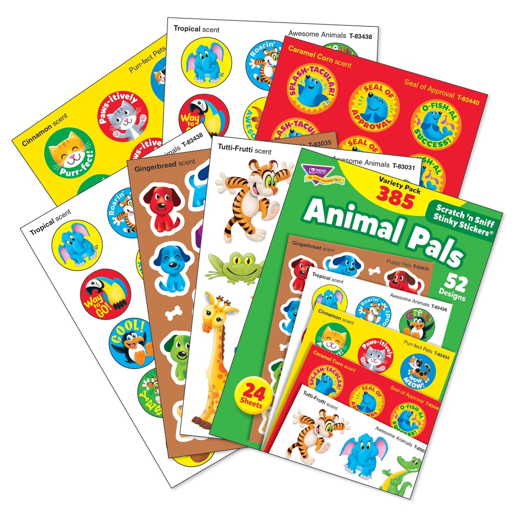 Animal Pals Stinky Stickers® Variety Pack