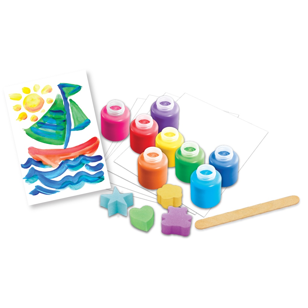 8 Color Washable Finger Paints Set