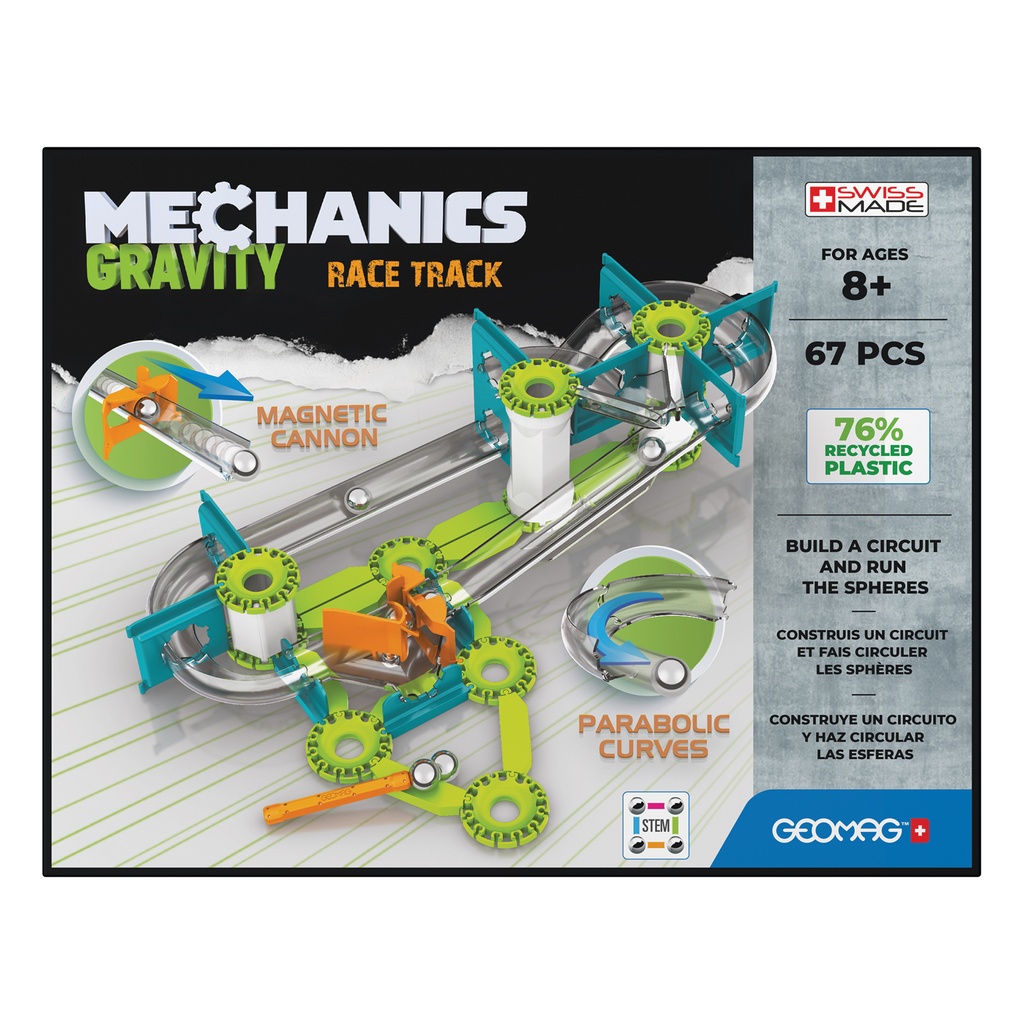 Mechanics Gravity Race Track Recycled 67 Pieces