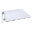 9" x 12" 2-Sided Ruled/Plain Handwriting Whiteboard with Marker/Eraser Sets 5ct