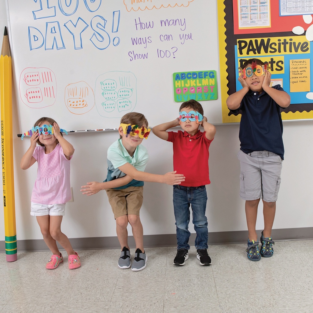 100 Days of School Paper Glasses 75ct