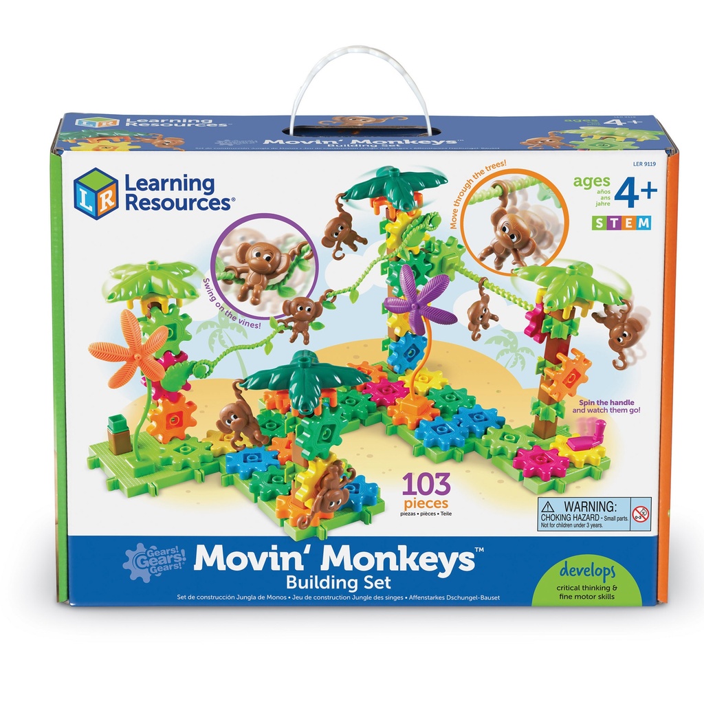 Gears! Gears! Gears!® Movin' Monkeys™ Building Set 103 Pieces