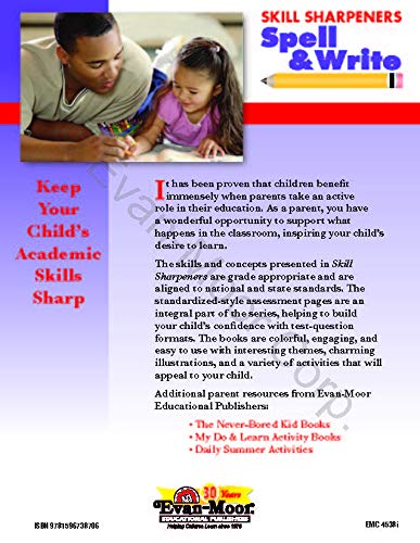 Skill Sharpeners Spell &amp; Write Grade 2 Activity Book