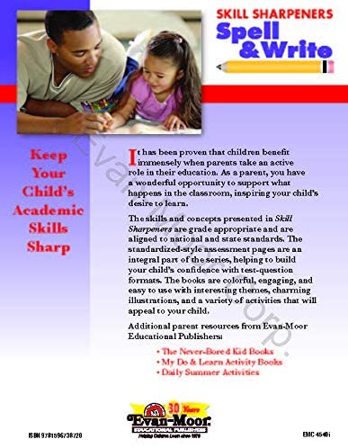 Skill Sharpeners Spell &amp; Write Grade 4 Activity Book