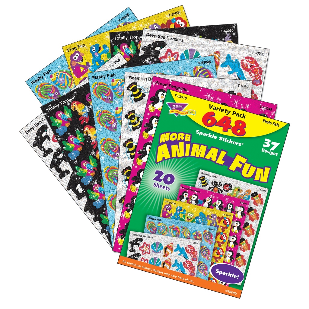 Animal Fun Sparkle Stickers® Variety Pack