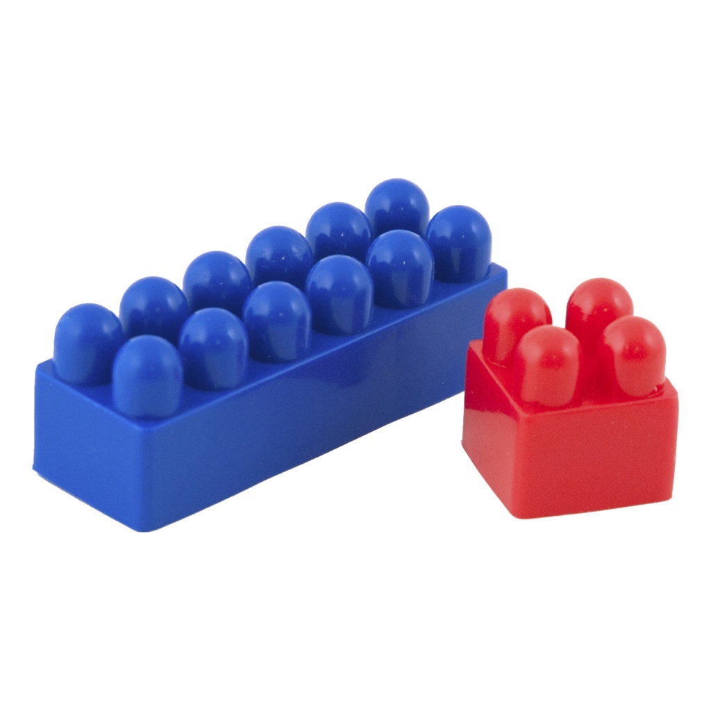 Plastic Interlocking Blocks 120 Pieces