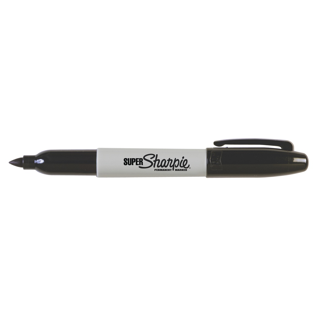 Black Fine Point Super Sharpie® Permanent Markers Box of 12