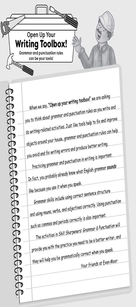 Skill Sharpeners Grammar and Punctuation Grade 1 Activity Book