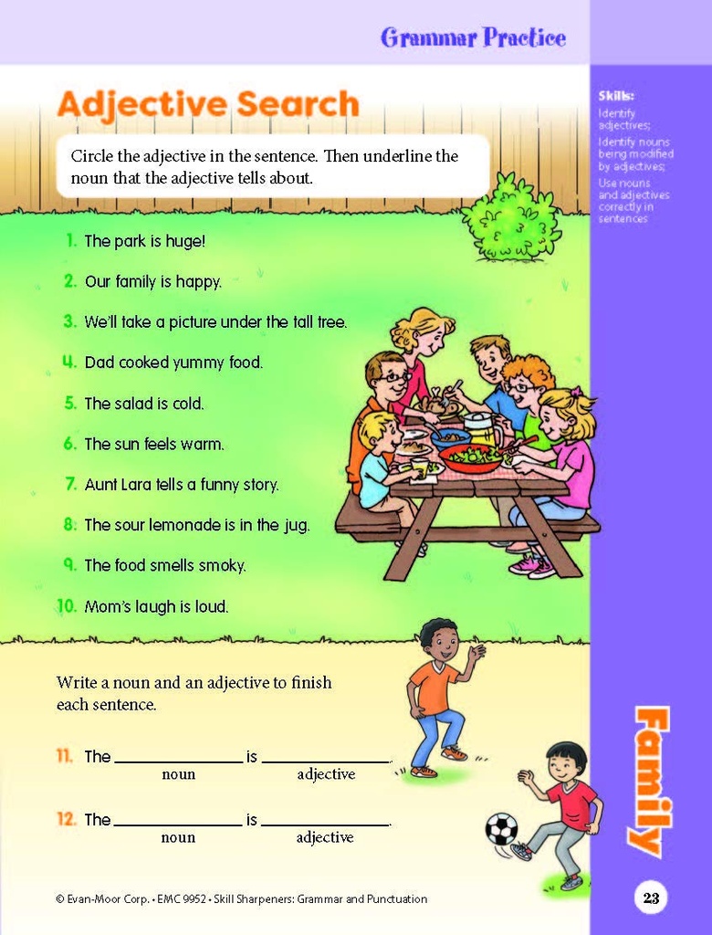 Skill Sharpeners Grammar and Punctuation Grade 2 Activity Book