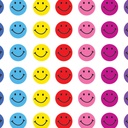Mini Multi Color Happy Face Stickers Valu-Pak 6,864ct