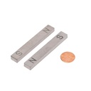 3" Alnico N/S Stamped Bar Magnets Pack of 2