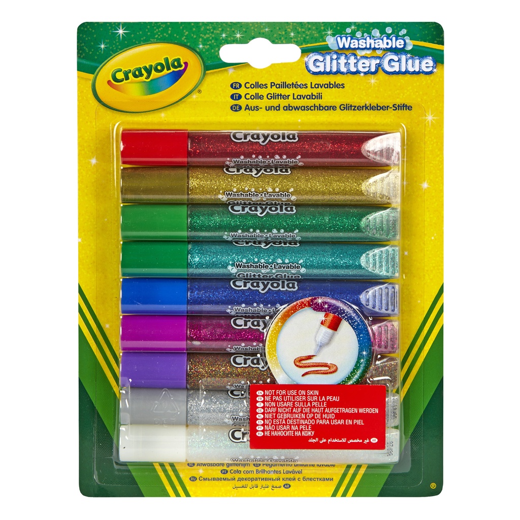 Bold Washable Glitter Glue with Fiery Flecks™ Pack of 9