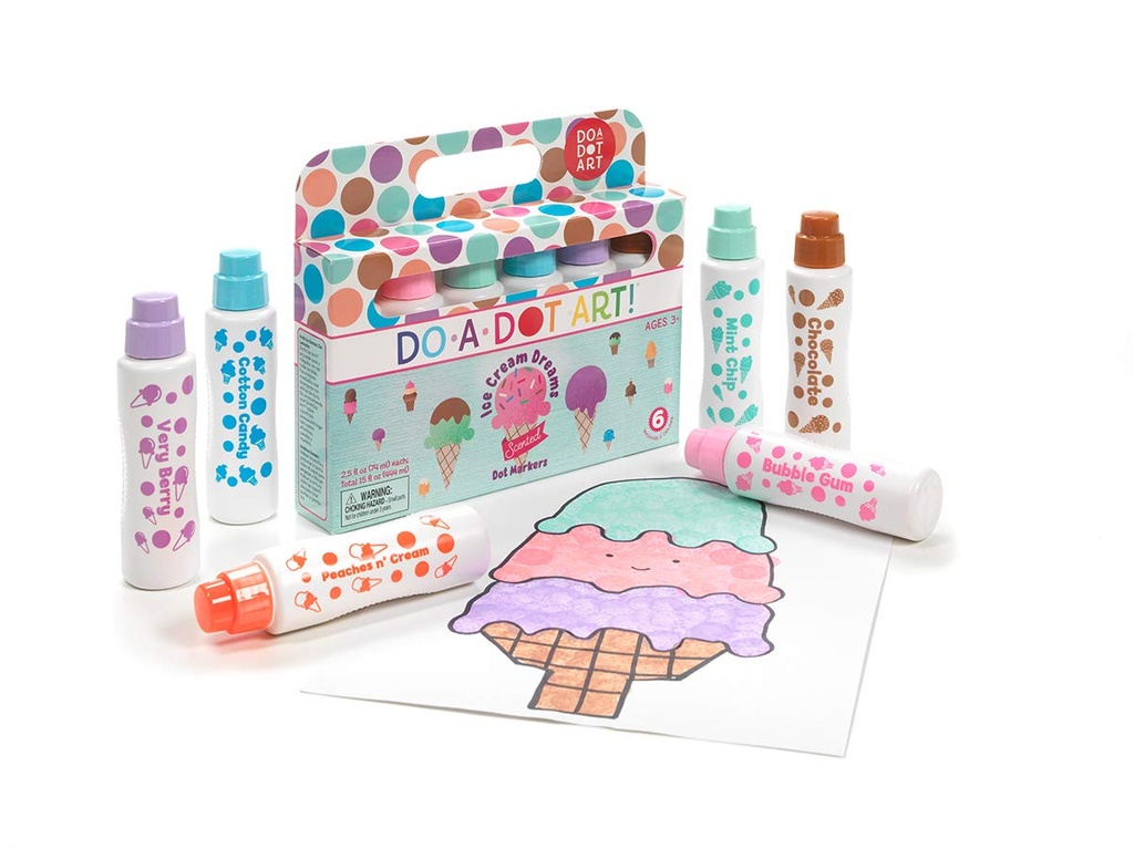 6ct Ice Cream Dreams Scented Do A Dot Paint Markers