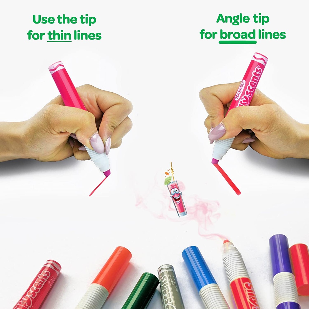 12ct Crayola Silly Scents Chisel Markers