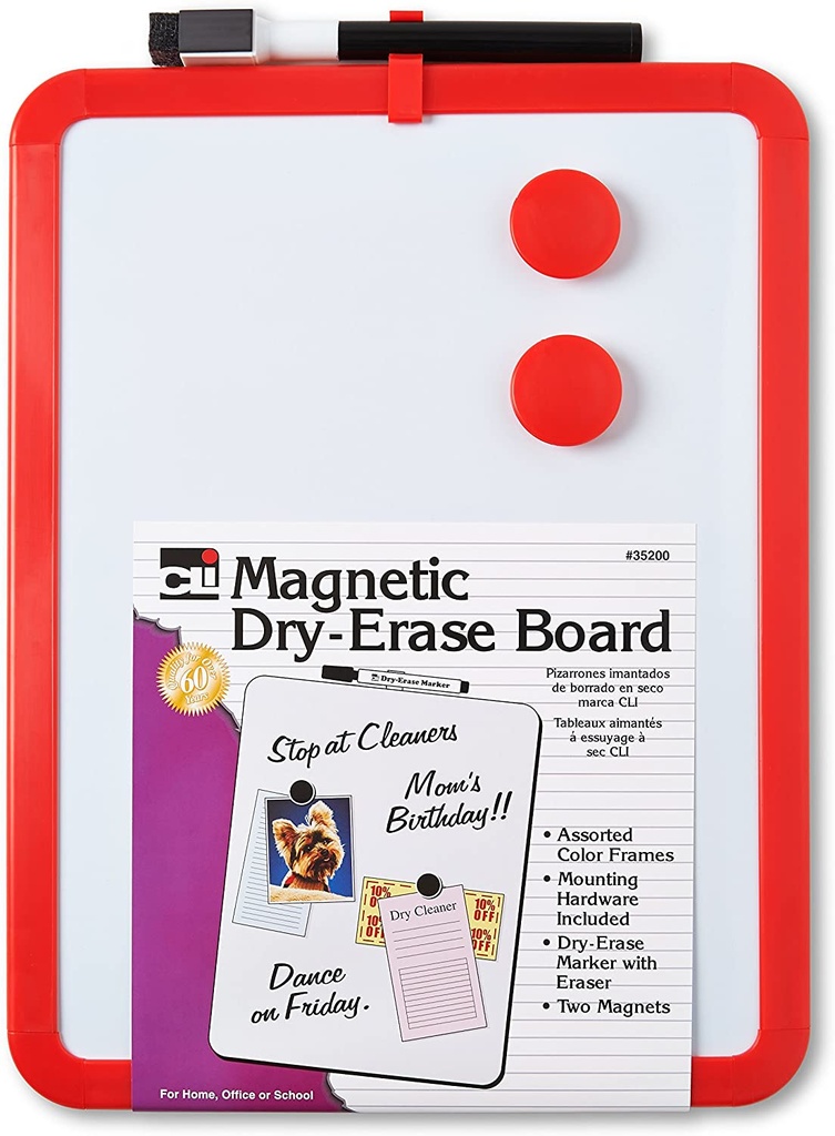 8.5 x 11 Inch Magnetic Dry Erase Board