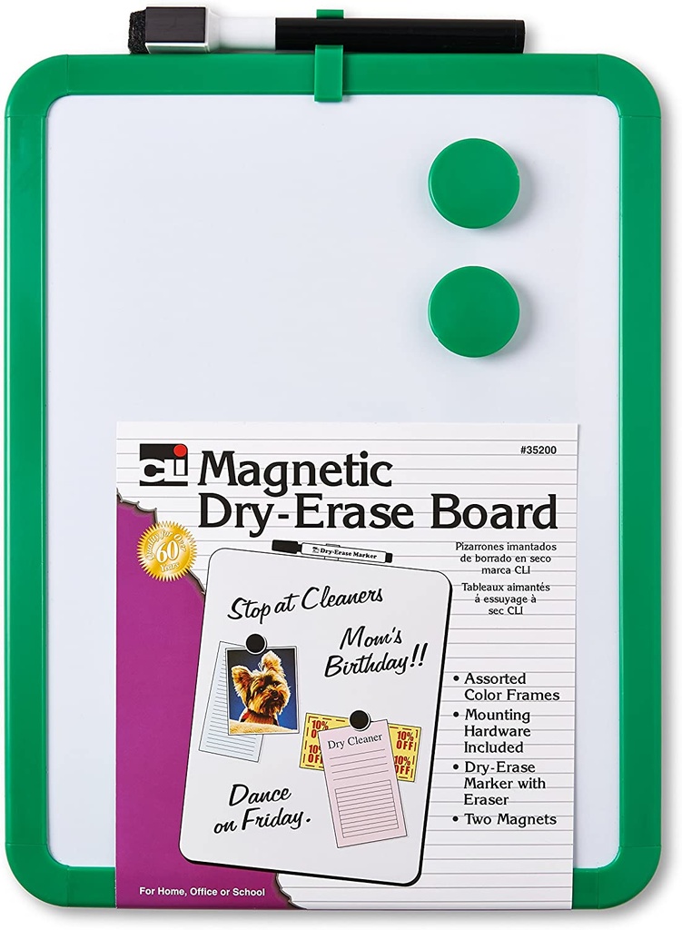 8.5 x 11 Inch Magnetic Dry Erase Board