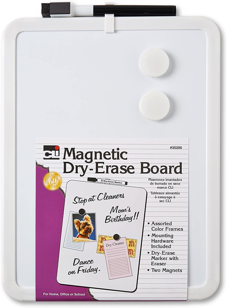 8.5 x 11 Inch Magnetic Dry Erase Board