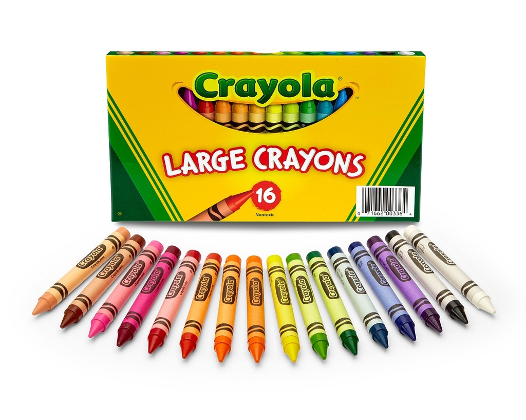 16ct Large Crayola Crayons Lift Lid Pack