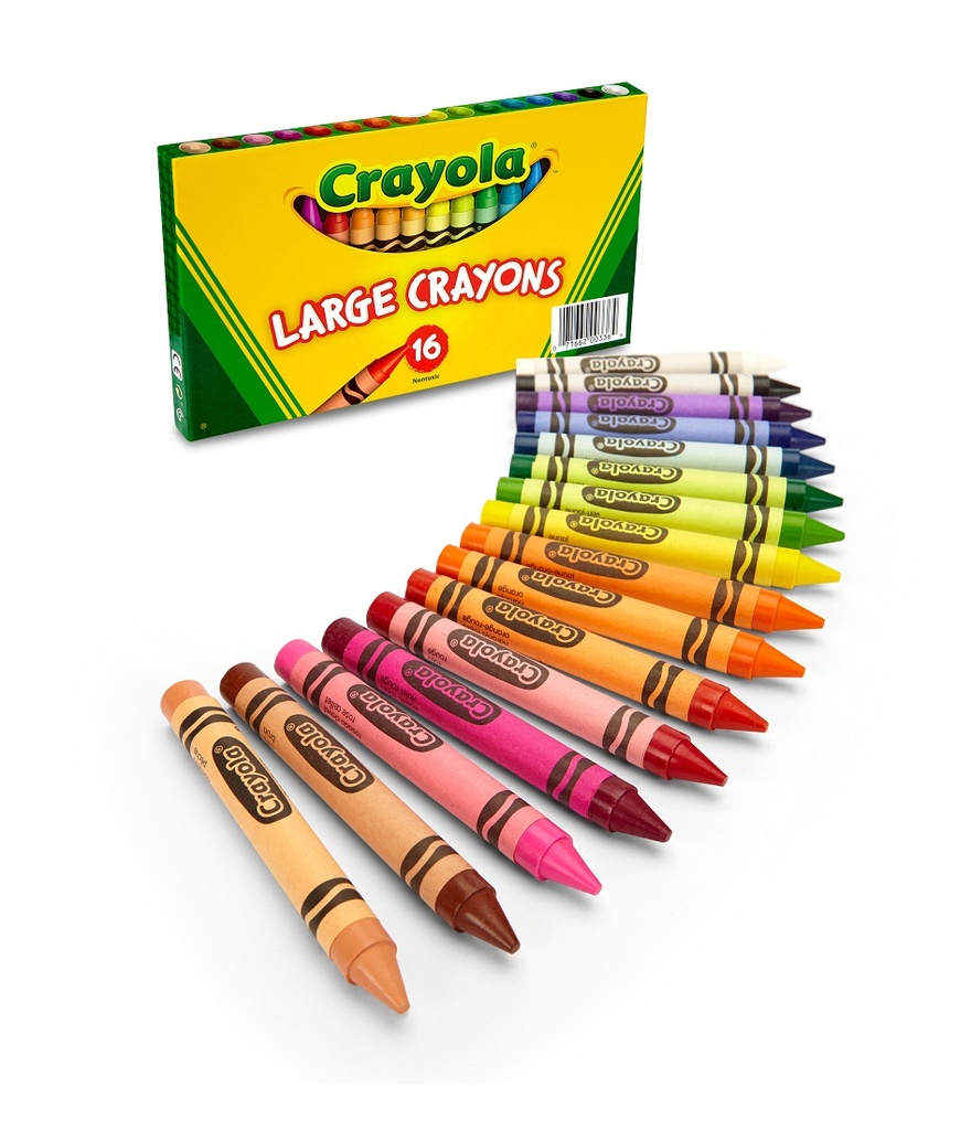 16ct Large Crayola Crayons Lift Lid Pack