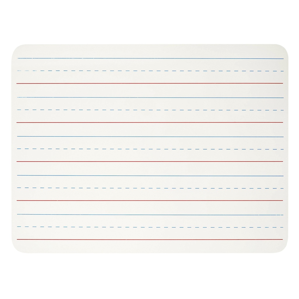 1-Sided Lined 9" x 12" Dry Erase Lap Boards Pack of 12