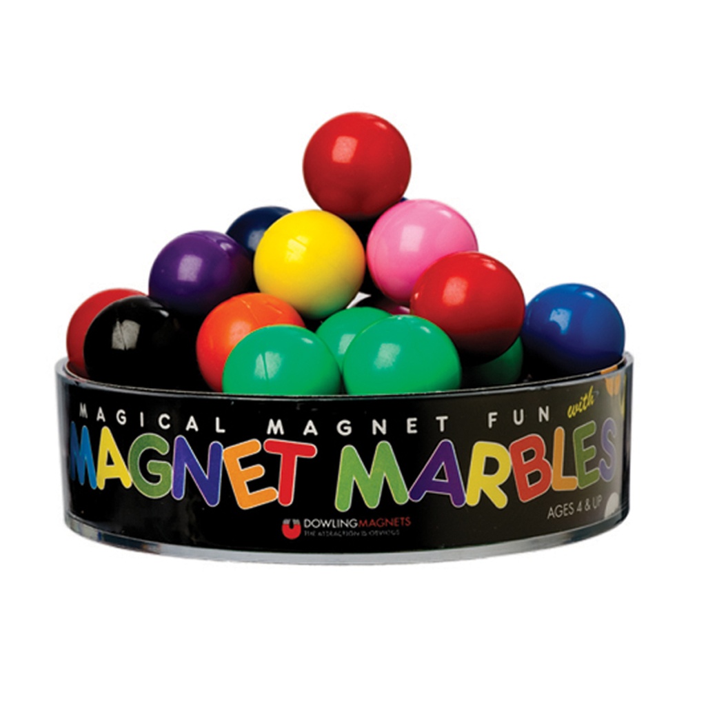 60 Assorted Colors Magnet Marbles