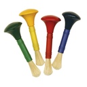 12 Door Knob Handle Beginner Paint Brushes in 4 Assorted Colors