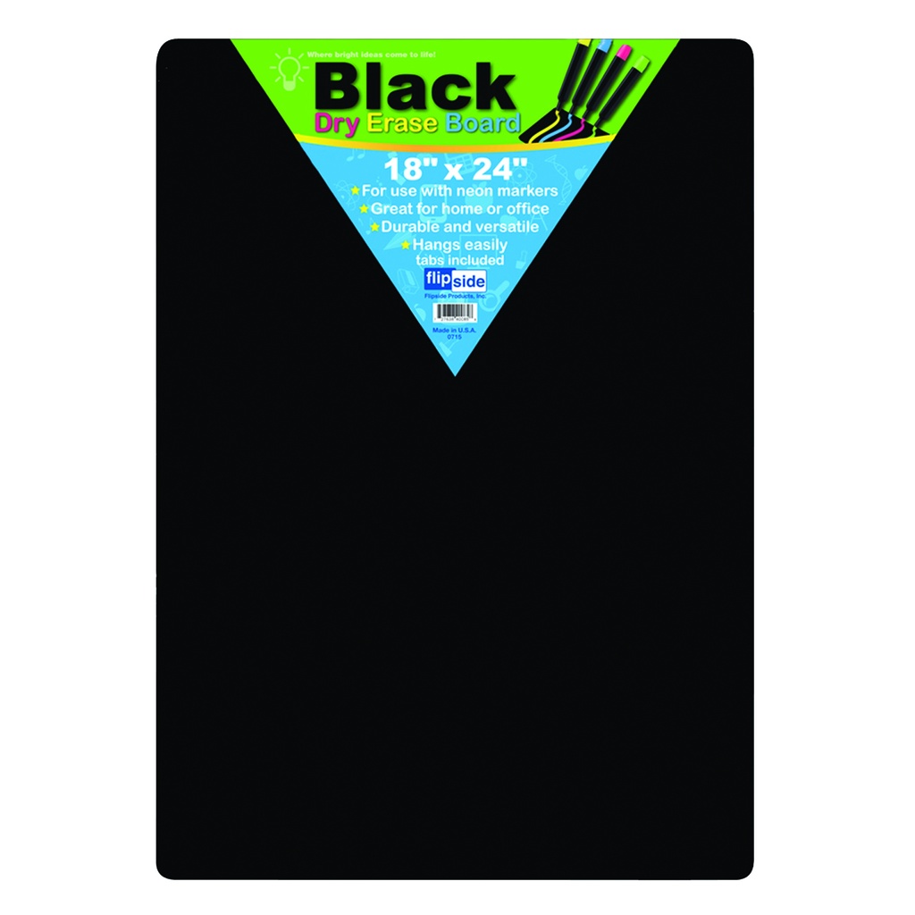 Black 18" x 24" Dry Erase Boards Pack of 2