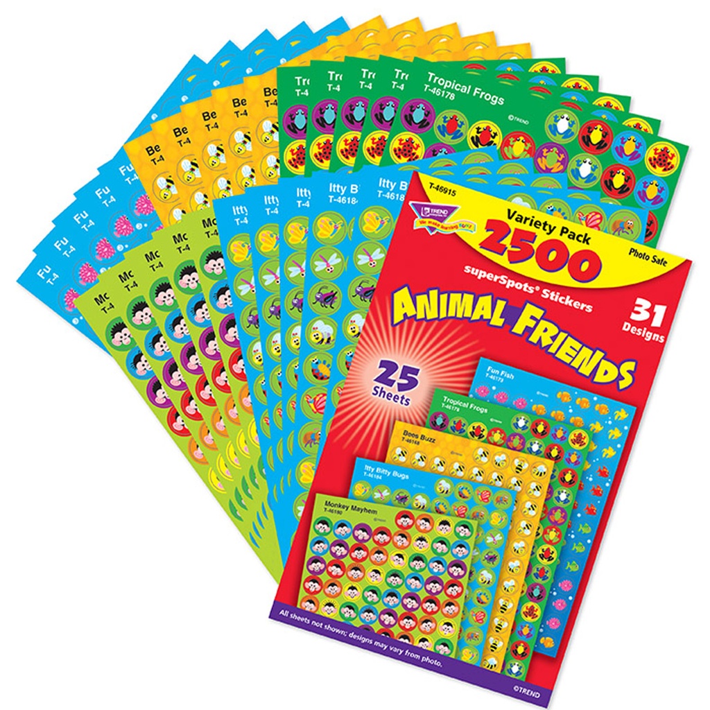 Animal Friends superSpots® Stickers Variety Pack