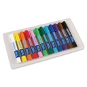 12 Assorted Glide-On Tempera Paint Sticks,