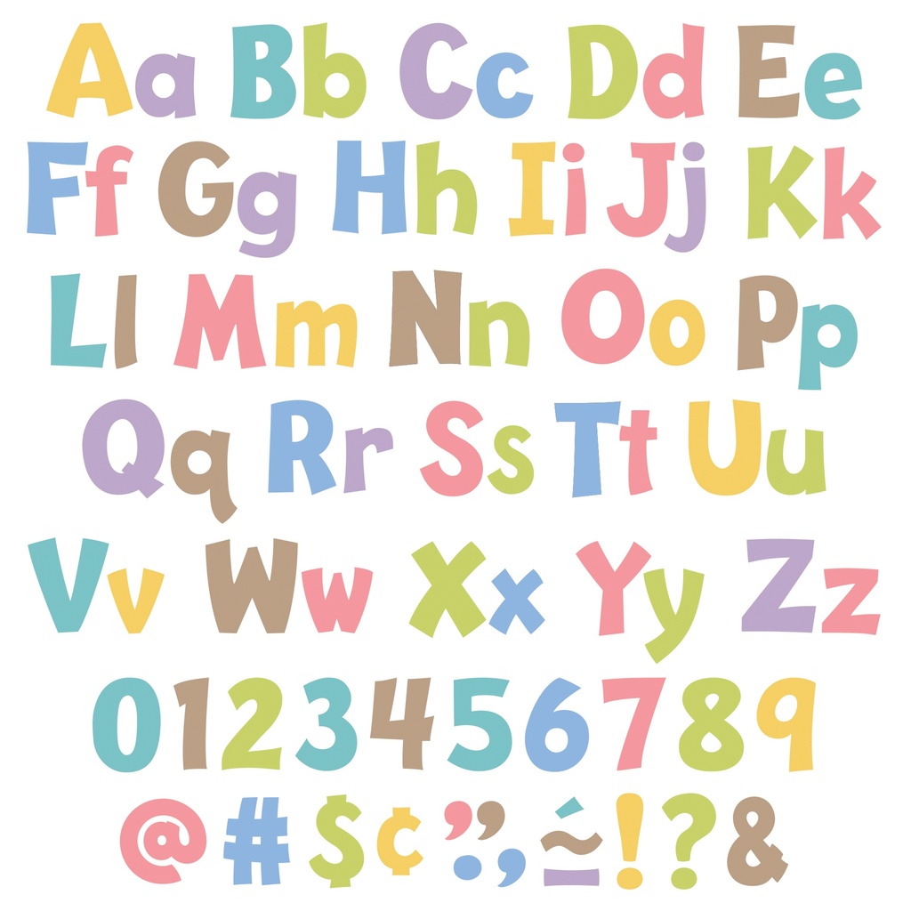 Summer Morning 4" Playful Combo Ready Letters®
