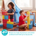 40ct Deluxe Jumbo Cardboard Block Set