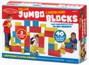 40ct Deluxe Jumbo Cardboard Block Set