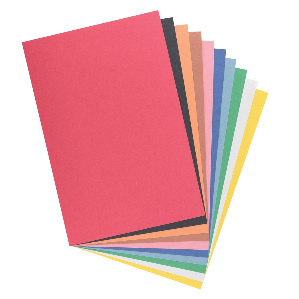 Lightweight 6" x 9" Assorted Colors Construction Paper 500 Sheets