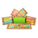 Tints Magnetic Wooden Blocks 240-Piece Classroom Kit