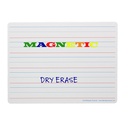 Two-Sided 9" x 12" Ruled/Blank Magnetic Dry Erase Boards Pack of 3