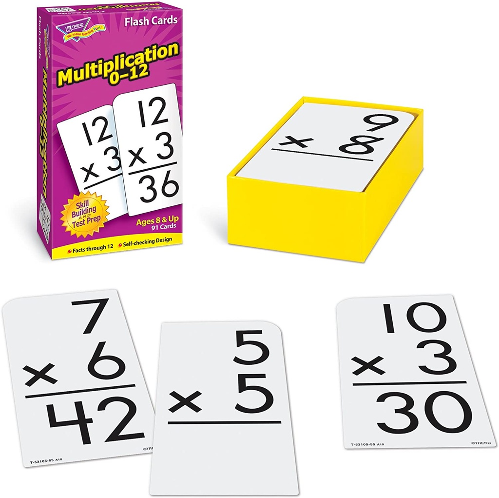 Multiplication 0-12 Skill Drill Flash Cards