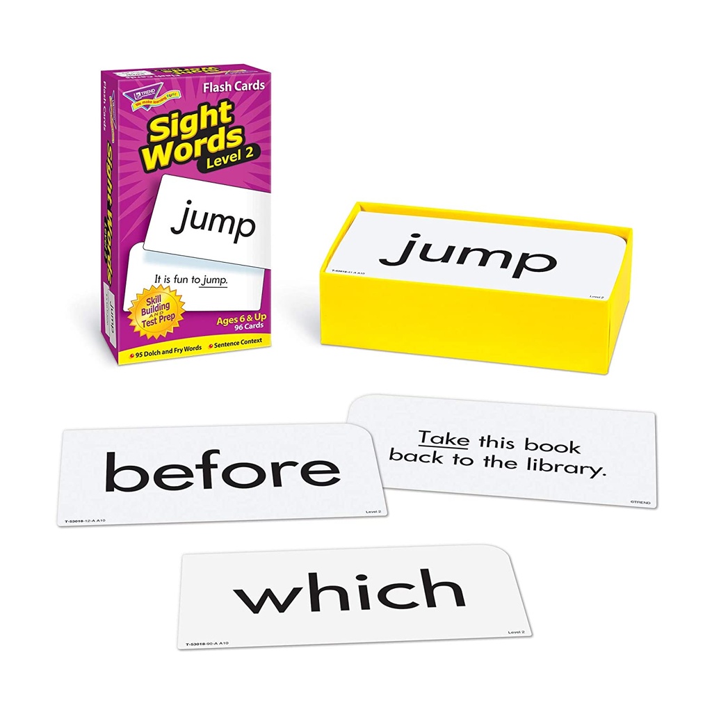 Level 2 Sight Words Skill Drill Flash Cards