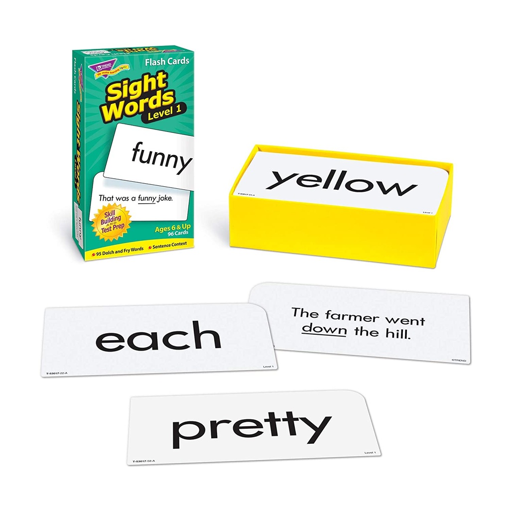 Level 1 Sight Words Skill Drill Flash Cards