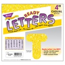 Yellow Sparkle 4" Casual UC Ready Letters®