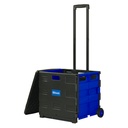 Folding Cart on Wheels w/Lid Cover