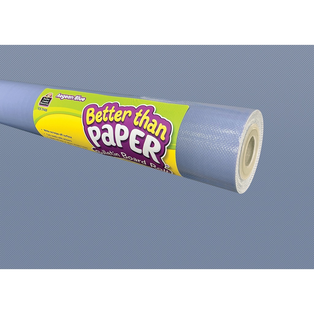 Better Than Paper® Solid Color Bulletin Board Rolls 4 Rolls, Aegean Blue