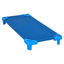Blue Stackable 40x23x7" Toddler Cots Set of 4