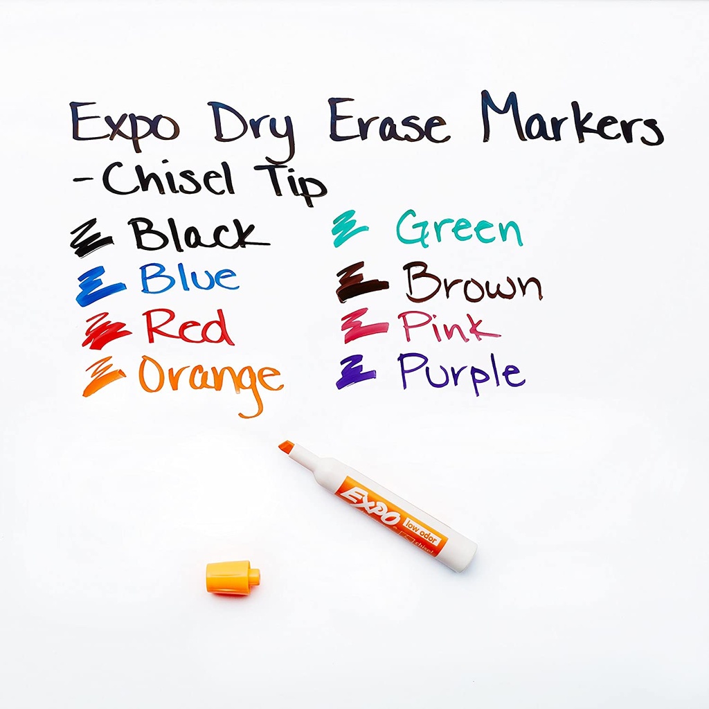 8 Color Chisel Tip Expo2 Dry Erase Markers Set Each