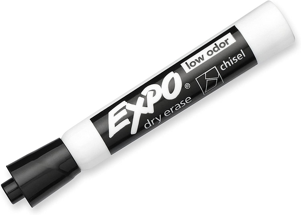 12 Color Chisel Tip Expo Low Odor Dry Erase Markers