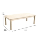 Wooden Rectangle Classroom Activity Table