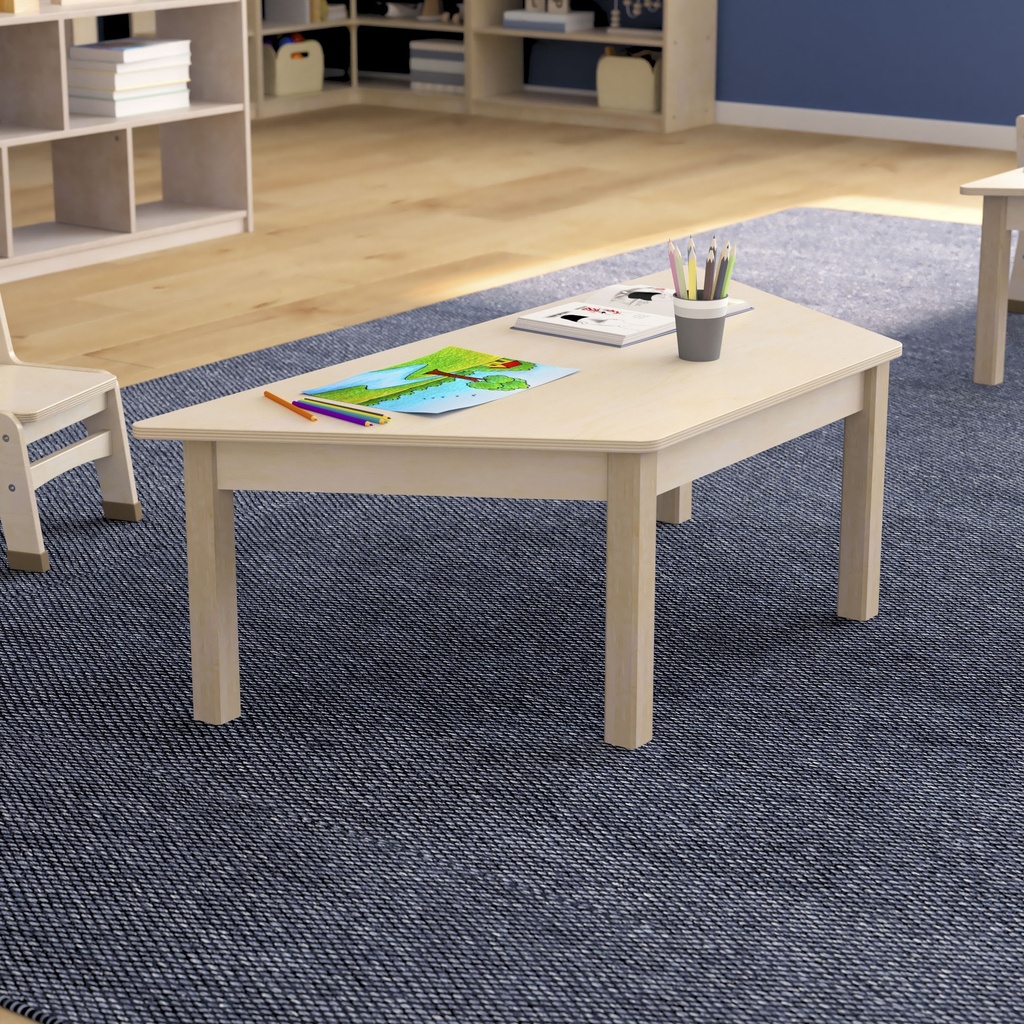 Wooden Trapezoid Classroom Activity Table