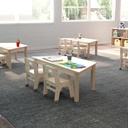 Wooden Trapezoid Classroom Activity Table